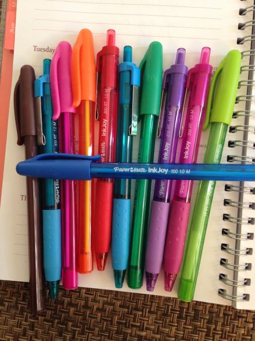 colored pens